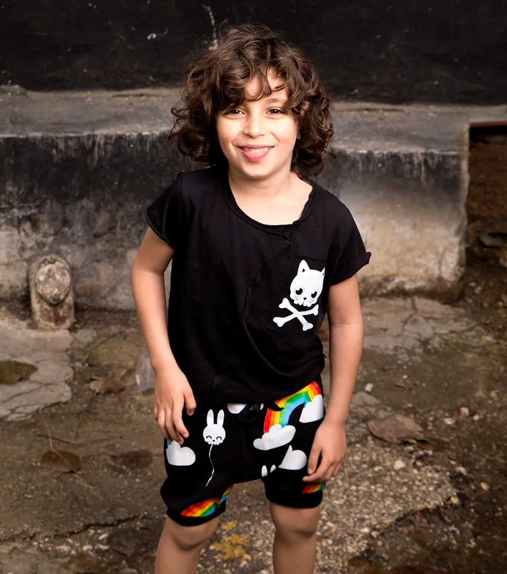 Rainbow Kids Harem Pants